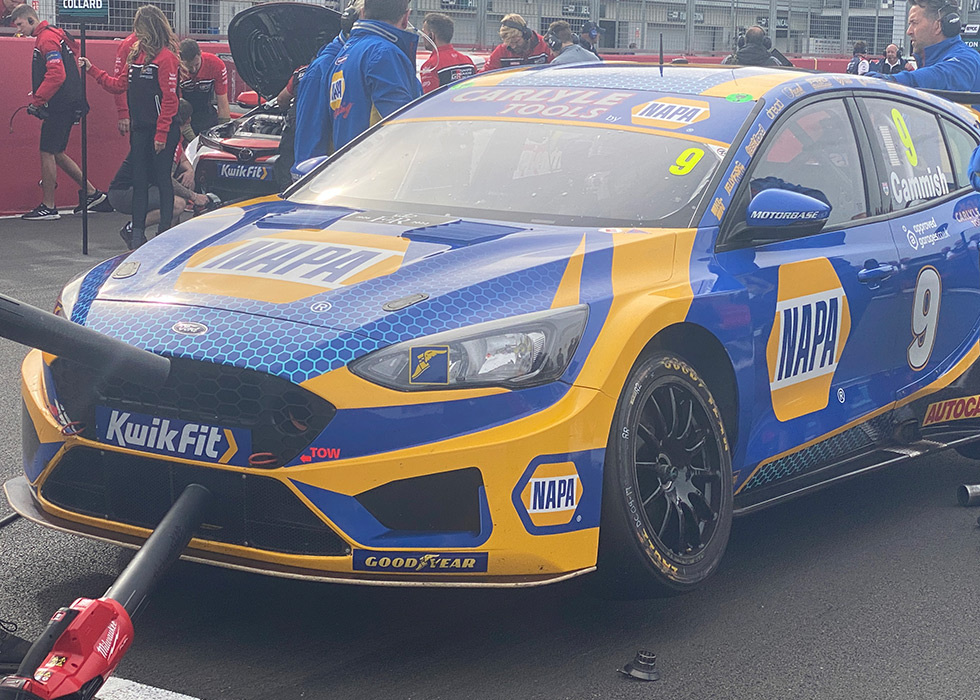 Louis Harvey with Motorbase and NAPA at Silverstone 2022 BTCC